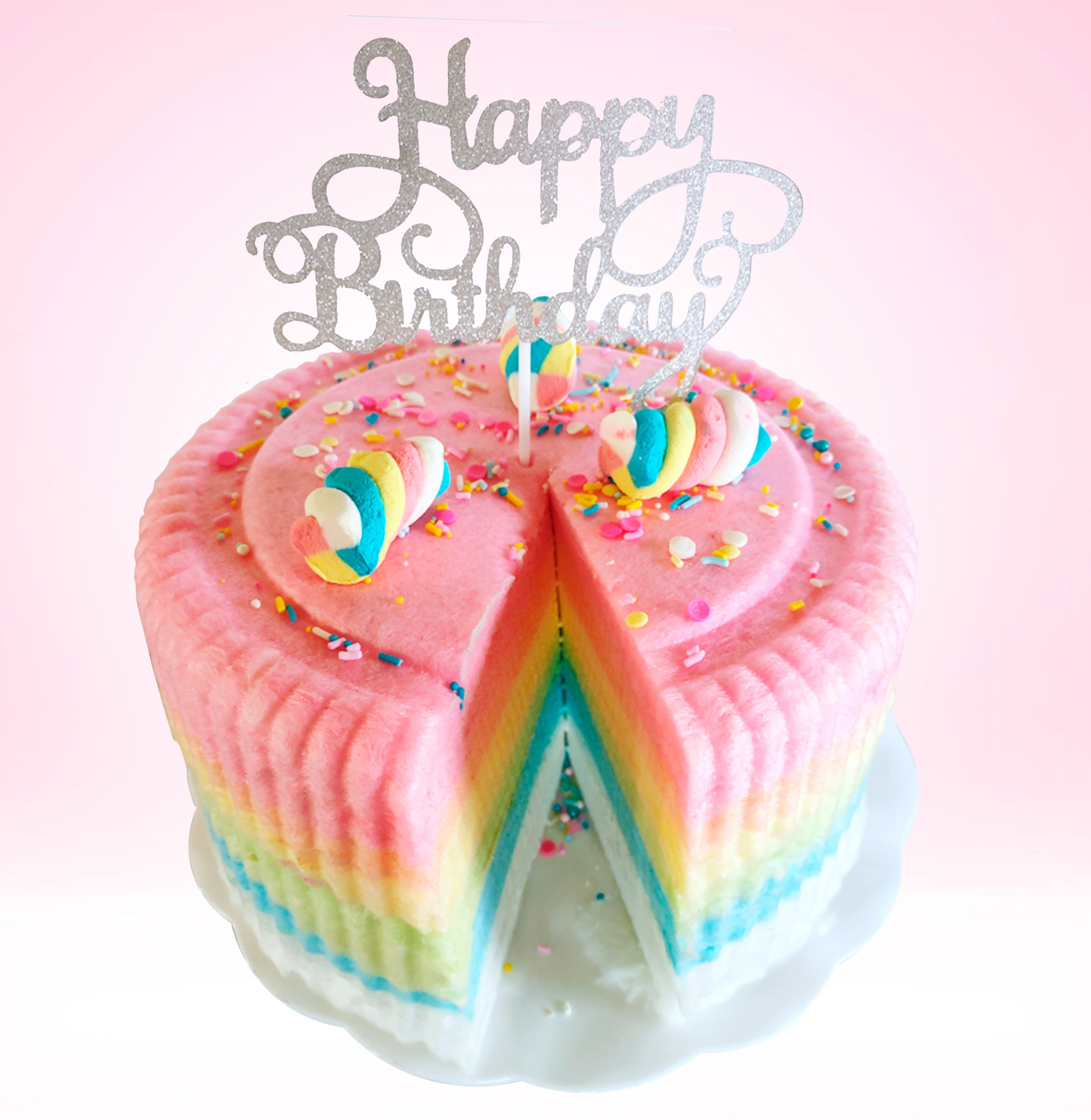 Beautiful Rainbow Theme Cake - Magnum Cakes - Best Customize Designer Cakes  in Lahore