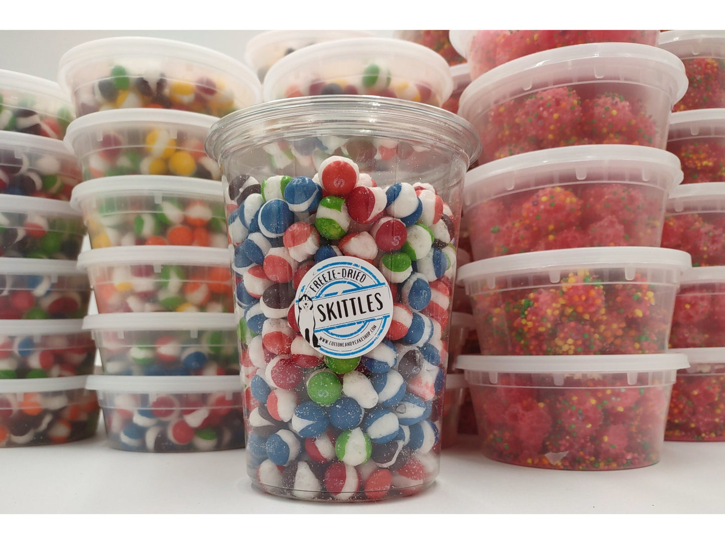 Crunchy Freeze Dried Wildberry Skiddles - Satisfy Your Cravings with this Delightful Treat- Bulk Freeze Dried Candy, 32 oz container