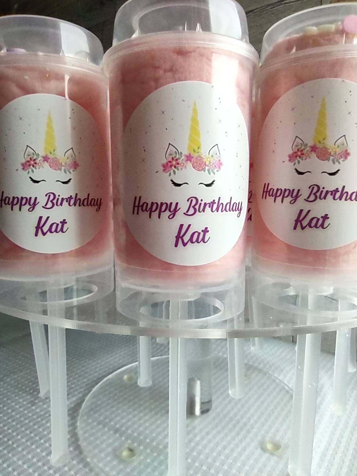 Cotton Candy Party Cups, Birthday Party Favors, Wedding Favors, Gourmet Cotton Candy, good Personalized Label, Cotton Candy